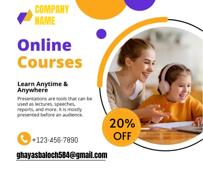Online courses Template | PosterMyWall