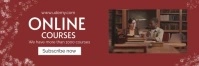 Online Courses Twitter Banner template
