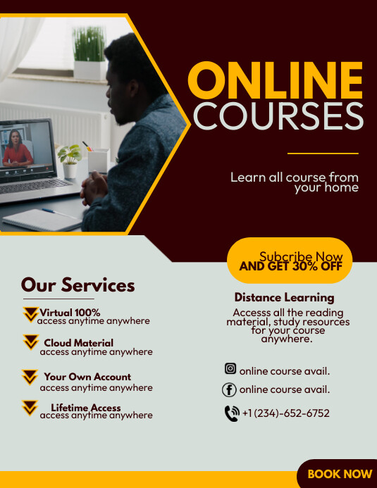 Copy of Online courses | PosterMyWall