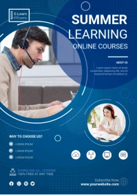 Online Courses A5 template