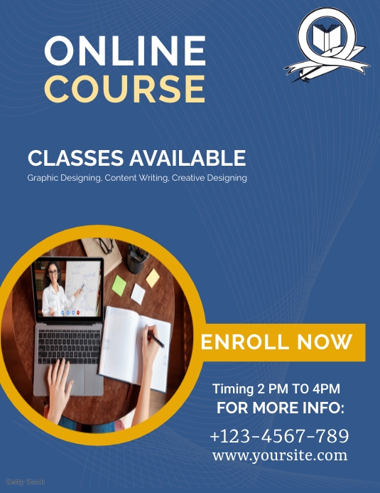 Online Courses Flyer Template PosterMyWall