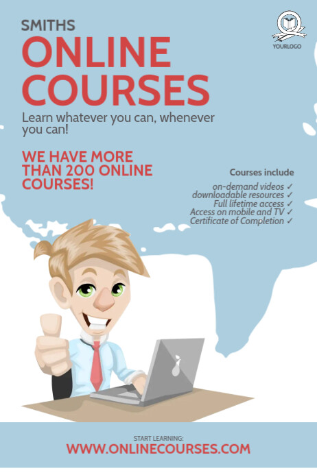 Online Courses flyer Design Template | PosterMyWall