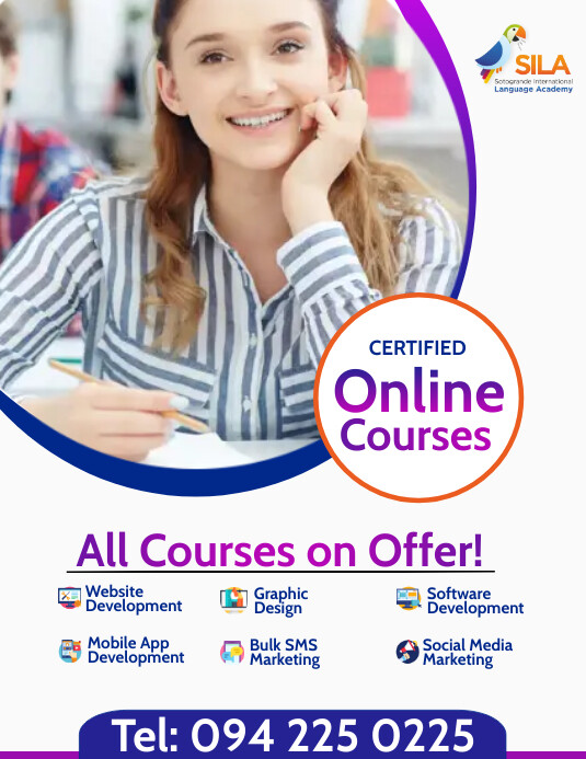 Copy of Online Courses Flyer Template | PosterMyWall