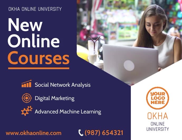 Copy of Online Courses Home Learning Flyer video | PosterMyWall