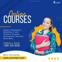 Online Courses Instagram Post Banner template