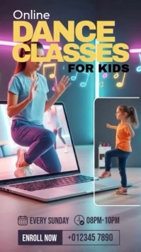 online dance class Instagram Reel template