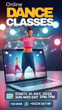 Online Dance Class Facebook Story template