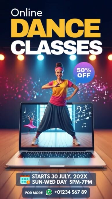 Online Dance Class Instagram Reel template