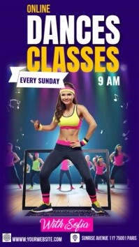 Online Dance Classes Instagram Reel template