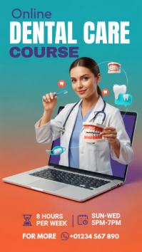 online dental consultation Instagram-verhaal template