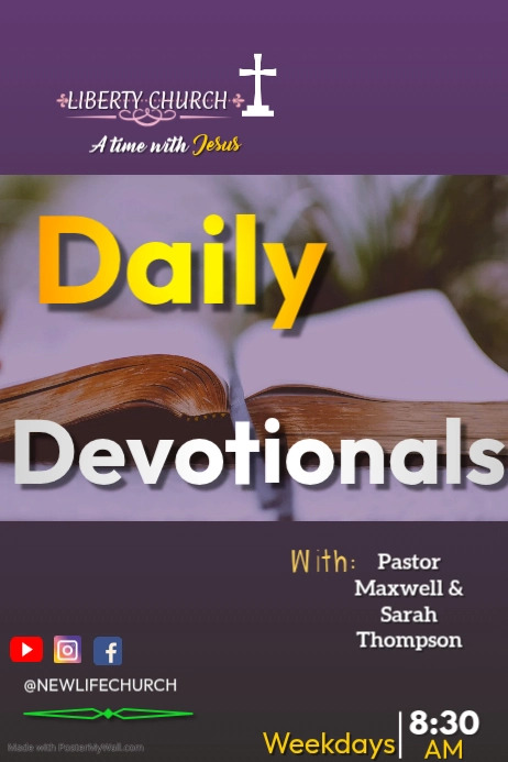 Online Devotional Template | PosterMyWall