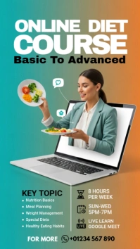 online diet consultation История на Instagram template