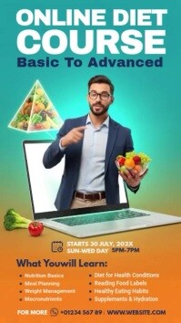 online diet consultation Instagram Story template