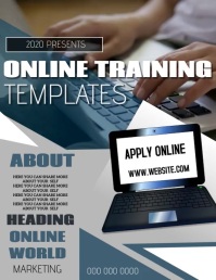 ONLINE DIGITAL SOCIAL MEDIA MARKETING AD Volantino (US Letter) template