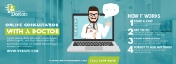 Online Doctor Consultation Portada de Facebook template