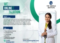 Online Doctor Consultationpostcard Cartolina template