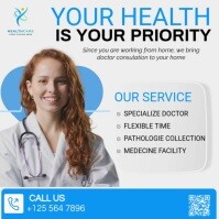 Sample Post Call Doctor New doctor video post Template | PosterMyWall