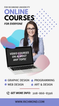 Online education Instagram story template
