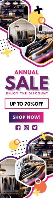 Online Electronics Sale Skyscraper Banner Template Postermywall