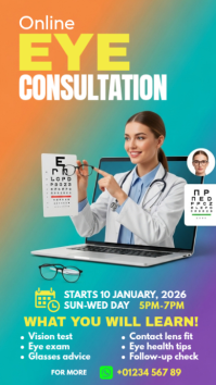 Online Eye Consultation Instagram Story template