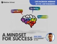 Online facebook live webinar for brain Pamflet (Letter AS) template