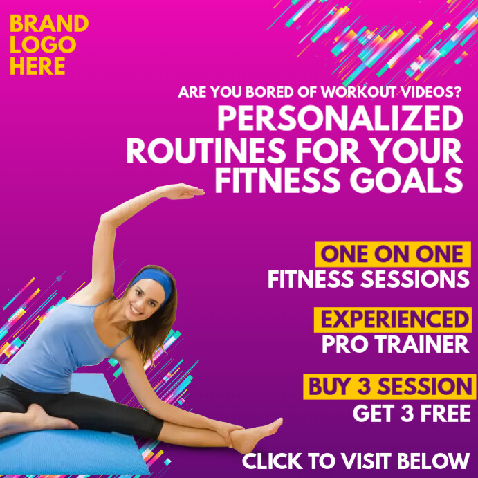 Online Fitness Coach Webinar Template Iphosti le-Instagram