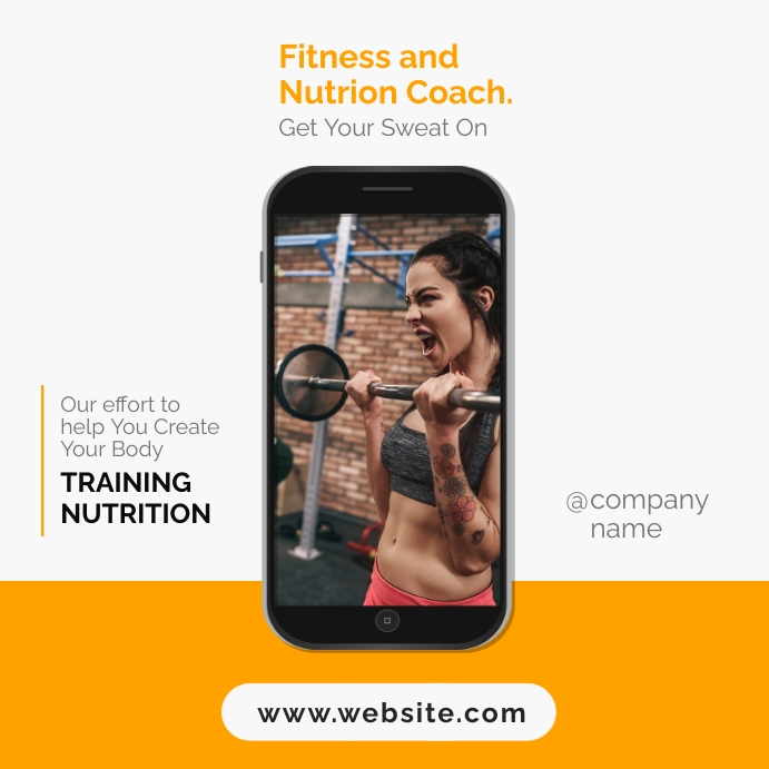 online fitness coaching advertisement Template | PosterMyWall