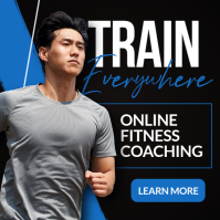 Online Fitness Coaching Instagram Post Template – Personal Trainer & Digital Fitness Ad