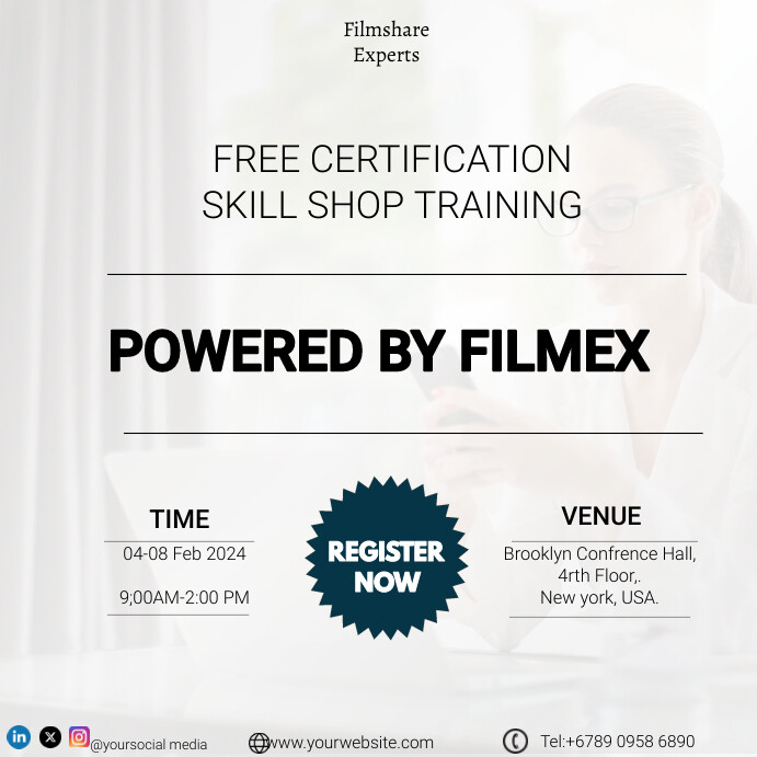 Certification Poster Example Online Free Certification Template | PosterMyWall