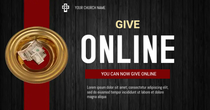 Online Giving Template PosterMyWall