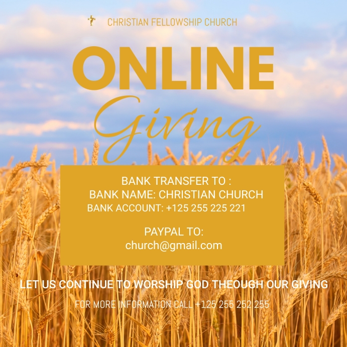 ONLINE GIVING Template PosterMyWall