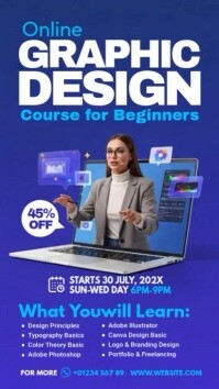 online graphic design เรื่องราวบน Instagram template