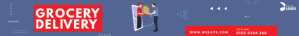 Online Grocery Delivery Ad template