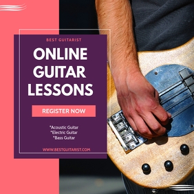 850 Guitar Lessons Customizable Design Templates Postermywall