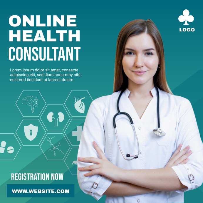 Copy of Online health consultant ads PosterMyWall