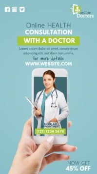 Online Health Consultation Instagram Story template