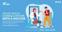 Online Health Consultation Template Imagen Compartida en Facebook