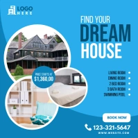 Online Home Selling Ad Instagram Post template