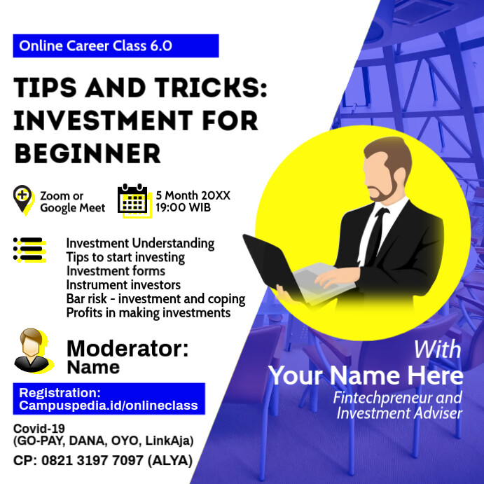 Online Investment Class Template PosterMyWall