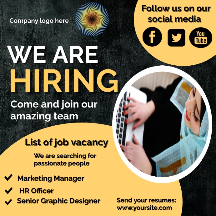 Online job Template | PosterMyWall