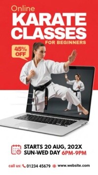 online karate classes Instagram-Reel template