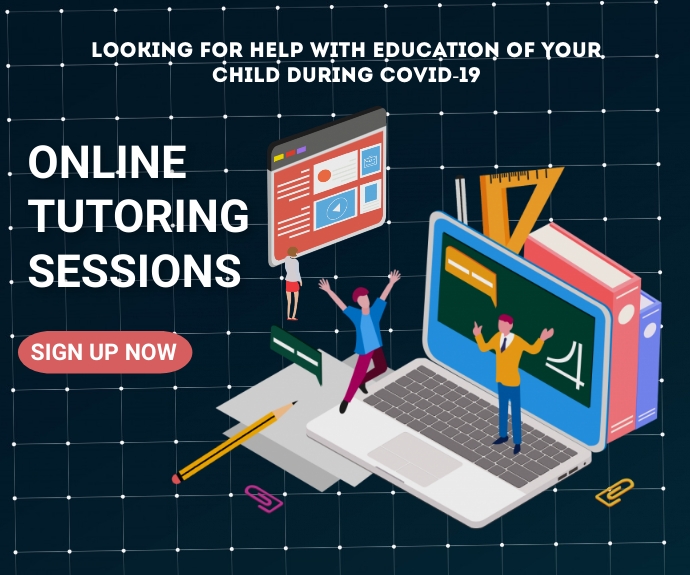 Online learning,event,educational Średni prostokąt template
