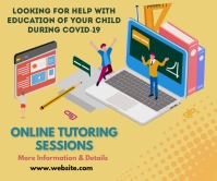 Online learning,event,educational Grand rectangle template