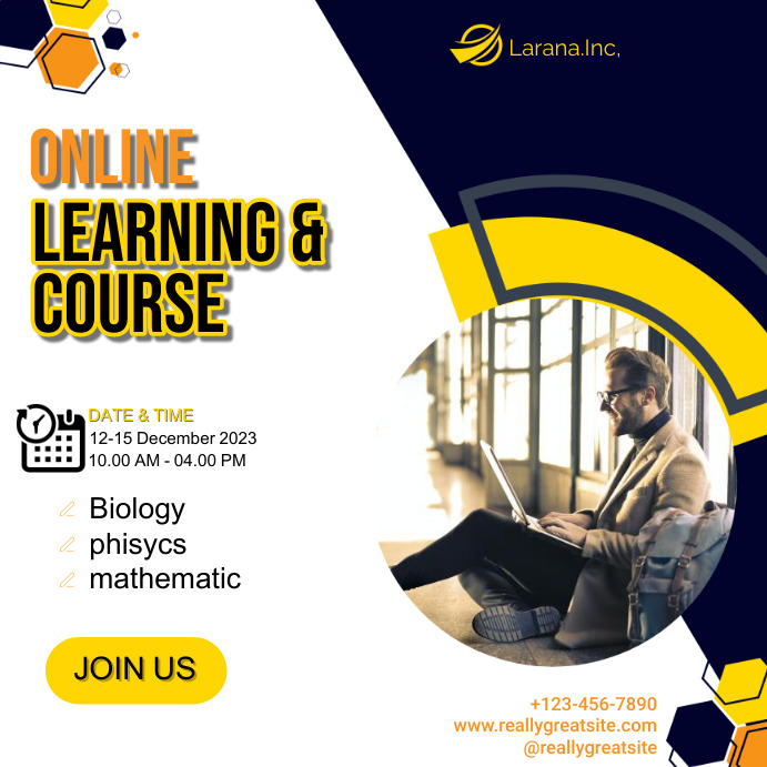 Copy of Online Learning & Course | PosterMyWall