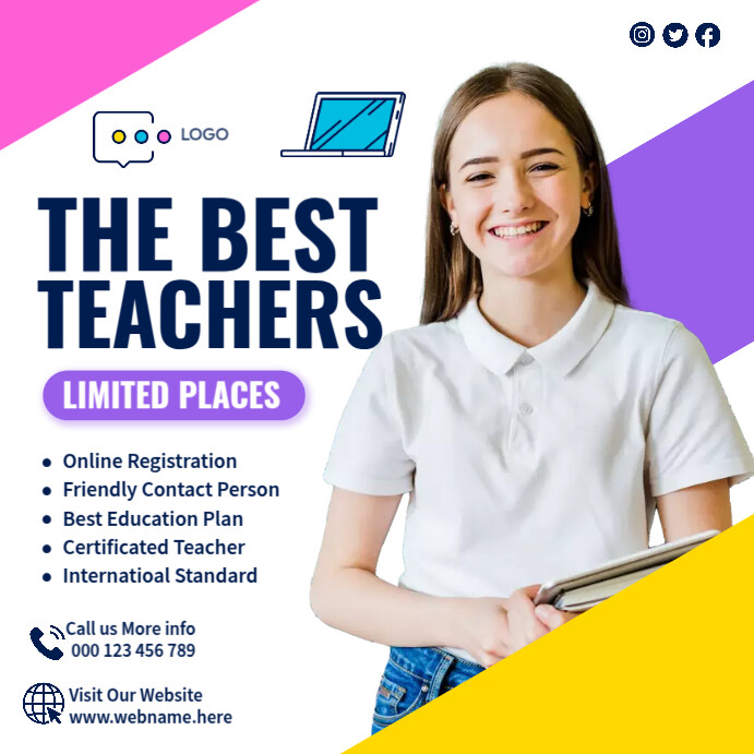 Online Learning Class Template | PosterMyWall