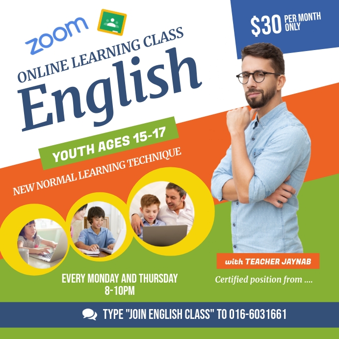 Online Learning Class Instagram Post Template | PosterMyWall