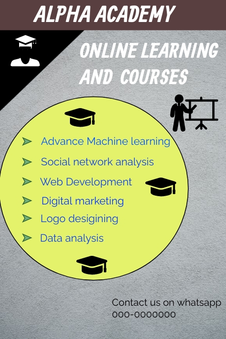 Online Learning course Template | PosterMyWall
