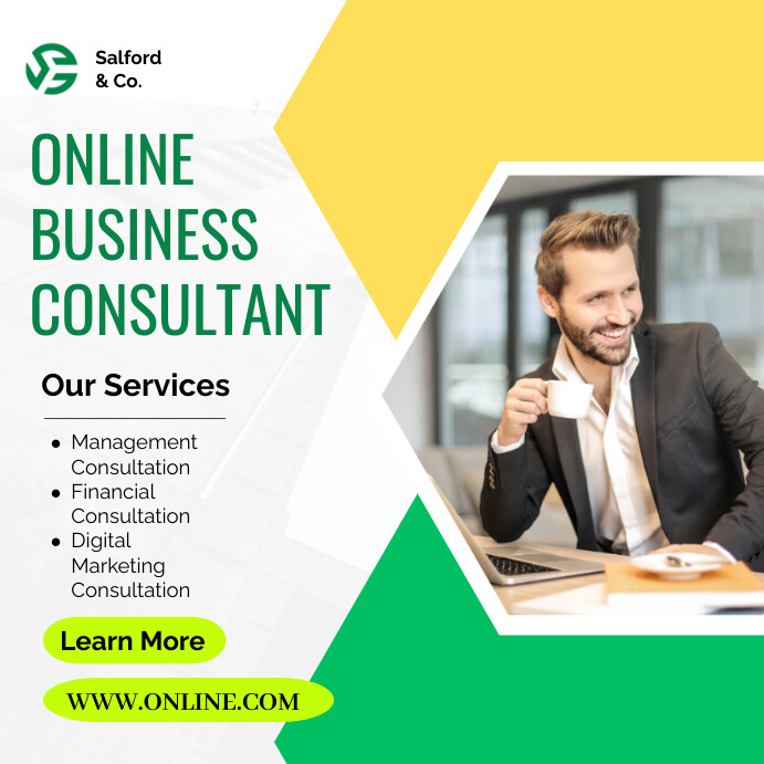 Online learning course template Instagram Post