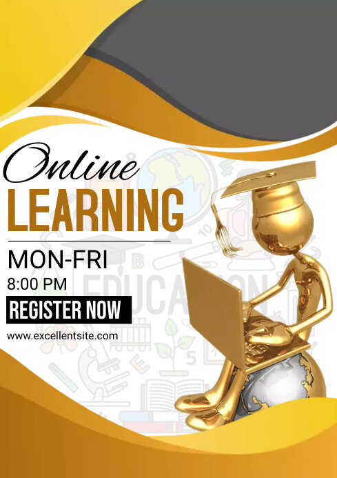 Copy of Online learning course template | PosterMyWall