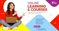 Online Learning Courses Ad Template Facebook Shared Image
